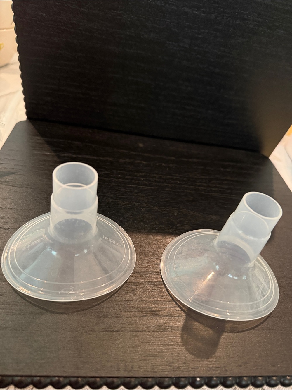 Medela Clear Silicone Breast Pump Funnels - Pair